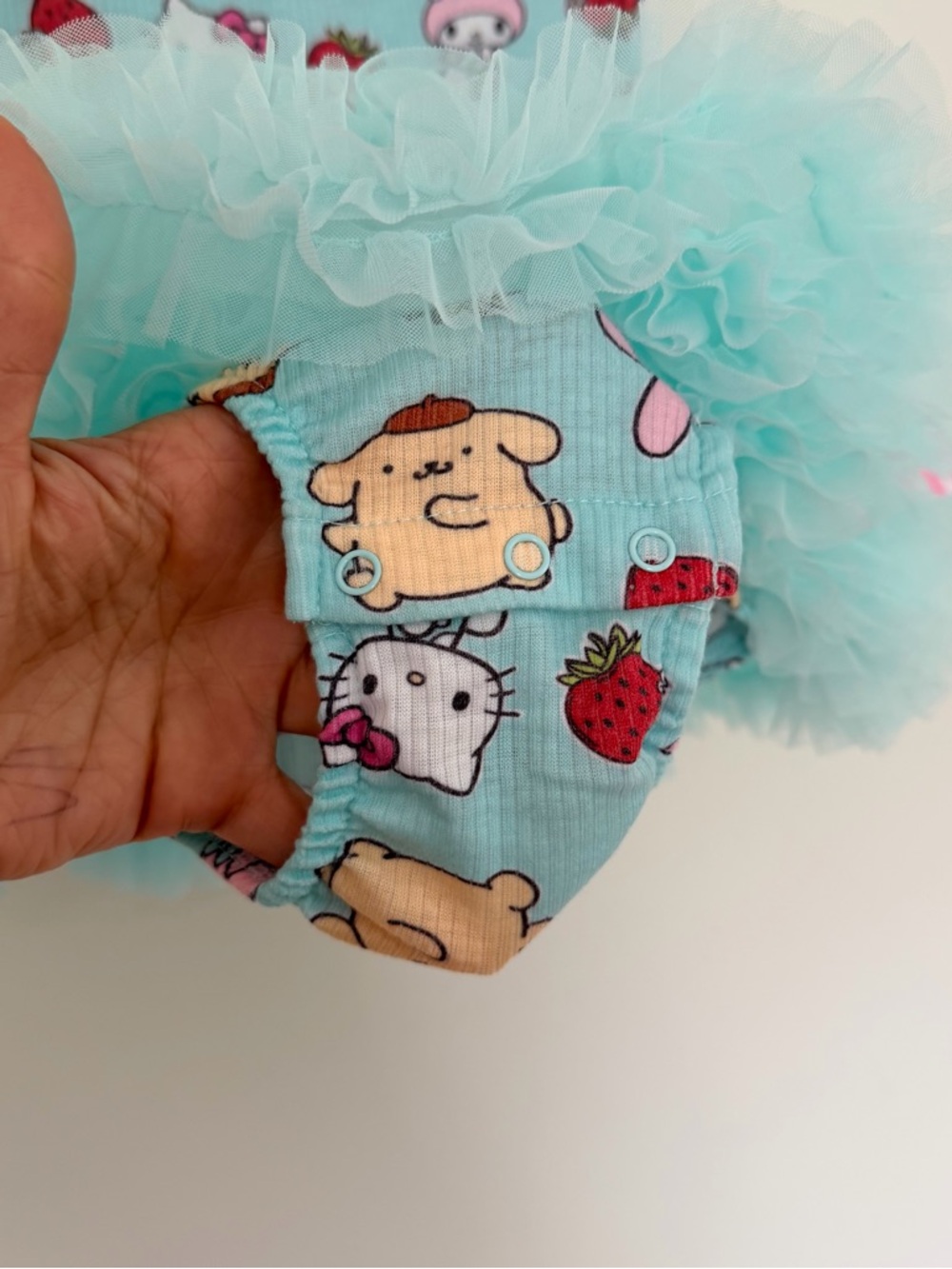 Hello Kitty Baby Girls Tutu Dress Bodysuit with Matching Headband, 2-Piece - Picture 5 of 10